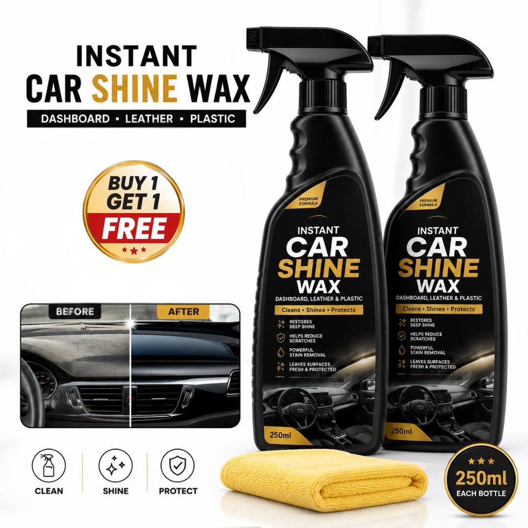 Instant Car Shine Wax – Dashboard, Leather & Plastic