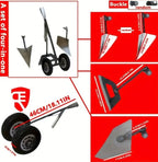 Garden Tool Supporter with Double Wheels