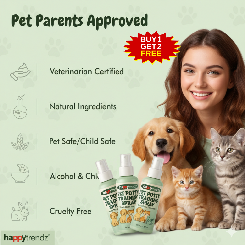 Pet Potty Training Spray | Teach Them Naturally | BUY 1 GET 2 FREE