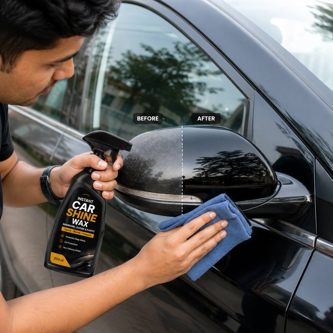 Instant Car Shine Wax – Dashboard, Leather & Plastic