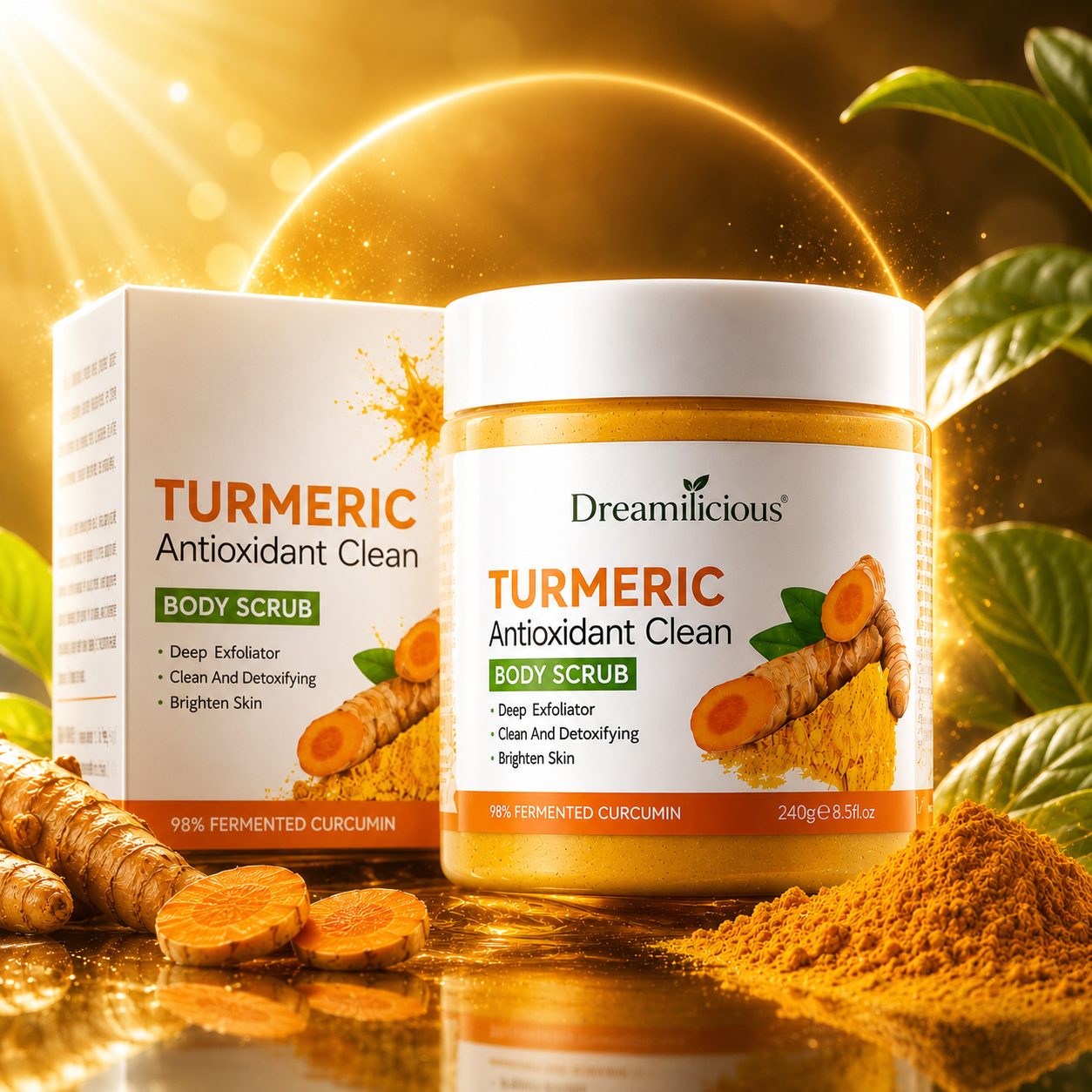 🌼 Dreamilicious® Turmeric Body Scrub